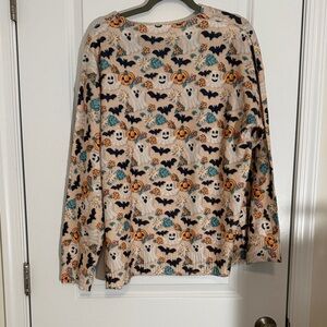 Halloween Patterned Long Sleeve Shirt